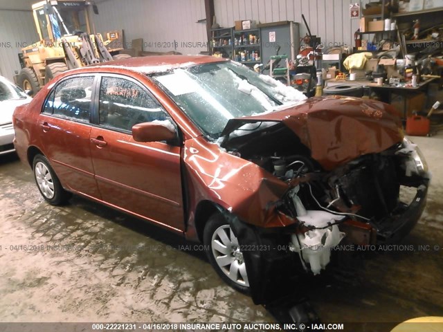 1NXBR38EX4Z258486 - 2004 TOYOTA COROLLA CE/LE/S RED photo 1