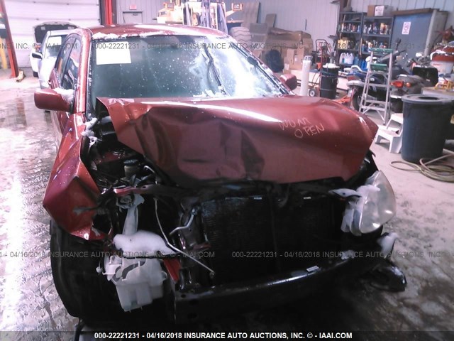 1NXBR38EX4Z258486 - 2004 TOYOTA COROLLA CE/LE/S RED photo 6