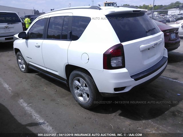 1C4NJCBB8GD574528 - 2016 JEEP COMPASS SPORT WHITE photo 3