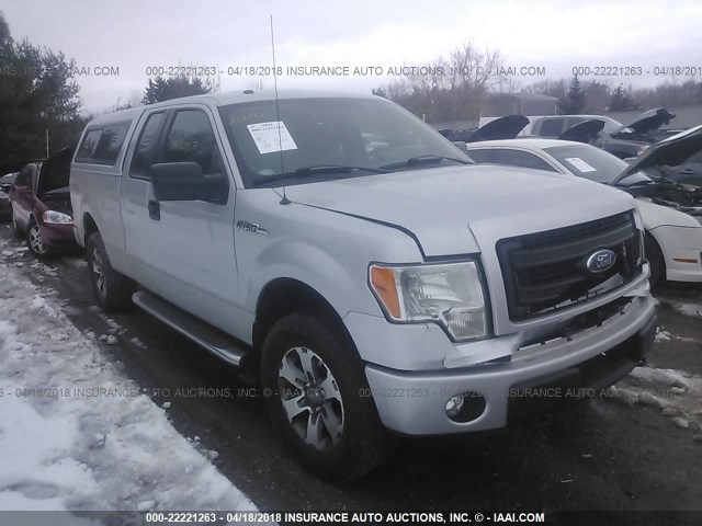 1FTFX1EFXDKE11554 - 2013 FORD F150 SUPER CAB SILVER photo 1