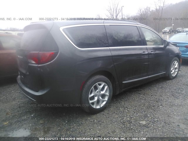 2C4RC1BG4HR553539 - 2017 CHRYSLER PACIFICA TOURING L GRAY photo 4