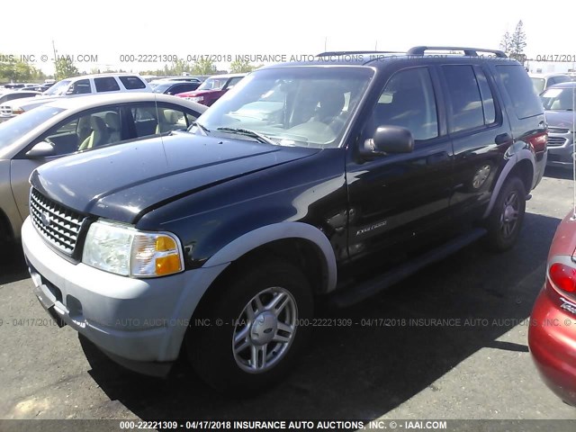 1FMZU62K12ZD00217 - 2002 FORD EXPLORER XLS BLACK photo 2