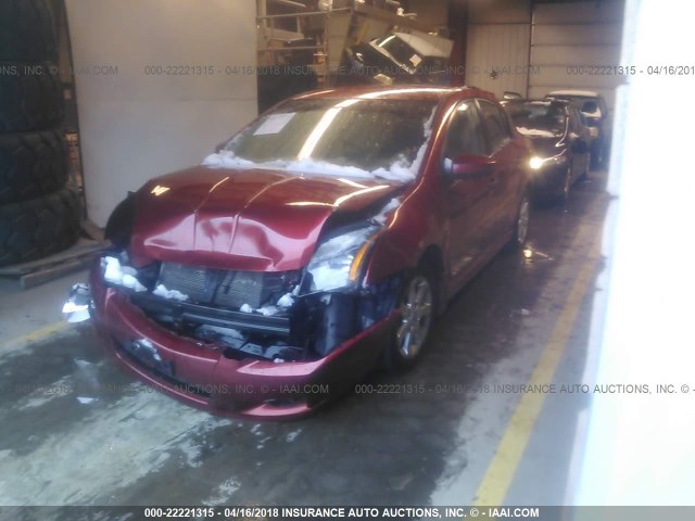 3N1AB6AP3AL726262 - 2010 NISSAN SENTRA 2.0/2.0S/SR/2.0SL RED photo 2