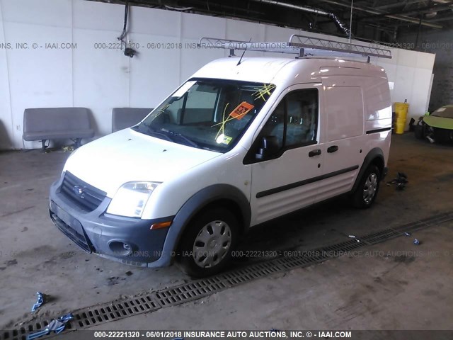 NM0LS7CN3BT068332 - 2011 FORD TRANSIT CONNECT XL WHITE photo 2