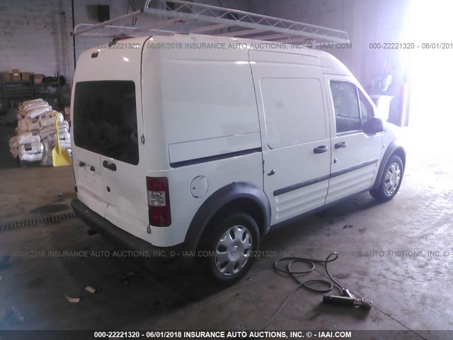 NM0LS7CN3BT068332 - 2011 FORD TRANSIT CONNECT XL WHITE photo 4