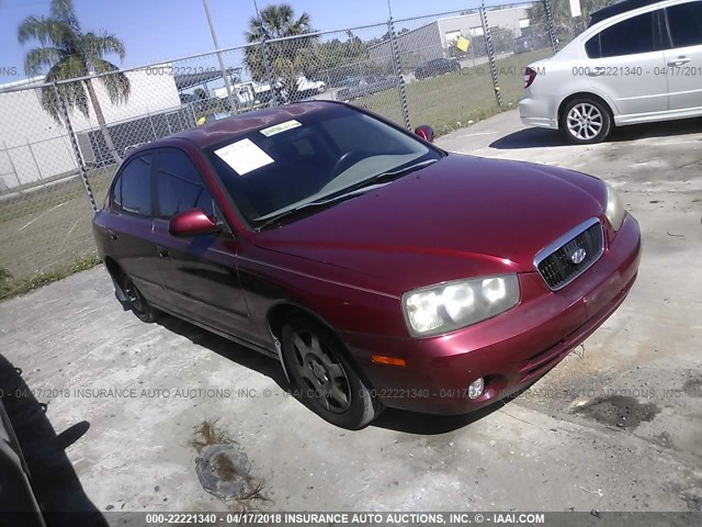 KMHDN45D93U642229 - 2003 HYUNDAI ELANTRA GLS/GT RED photo 1