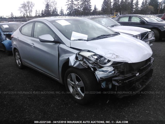 5NPDH4AE3CH070854 - 2012 HYUNDAI ELANTRA GLS/LIMITED SILVER photo 1