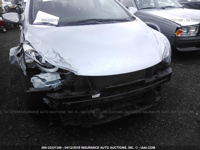 5NPDH4AE3CH070854 - 2012 HYUNDAI ELANTRA GLS/LIMITED SILVER photo 6