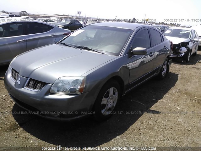 4A3AB36F46E050288 - 2006 MITSUBISHI GALANT ES MEDIUM/LS MEDIUM GRAY photo 2