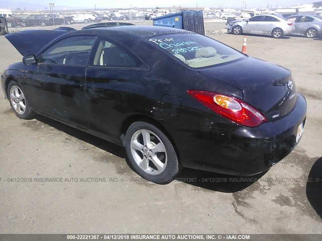 4T1CA38P65U052466 - 2005 TOYOTA CAMRY SOLARA SE/SLE BLACK photo 3