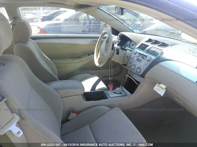 4T1CA38P65U052466 - 2005 TOYOTA CAMRY SOLARA SE/SLE შავი ფოტო 5