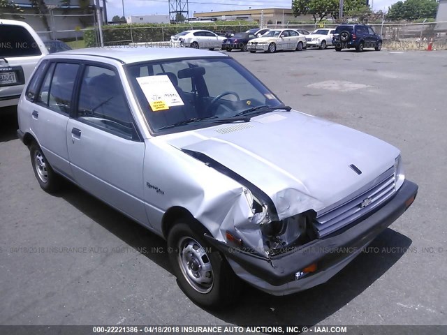 JG1MR6855GK807311 - 1986 CHEVROLET GEO SPRINT PLUS SILVER photo 1