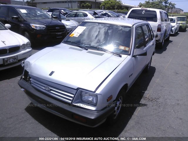 JG1MR6855GK807311 - 1986 CHEVROLET GEO SPRINT PLUS 银色 照片 2
