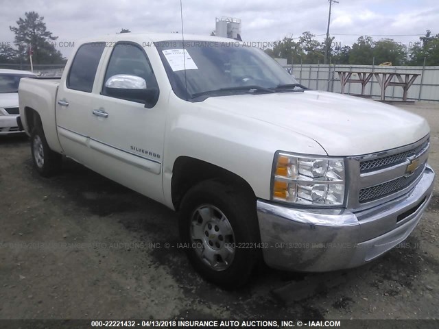 3GCPCSE0XDG201514 - 2013 CHEVROLET SILVERADO C1500 LT WHITE photo 1