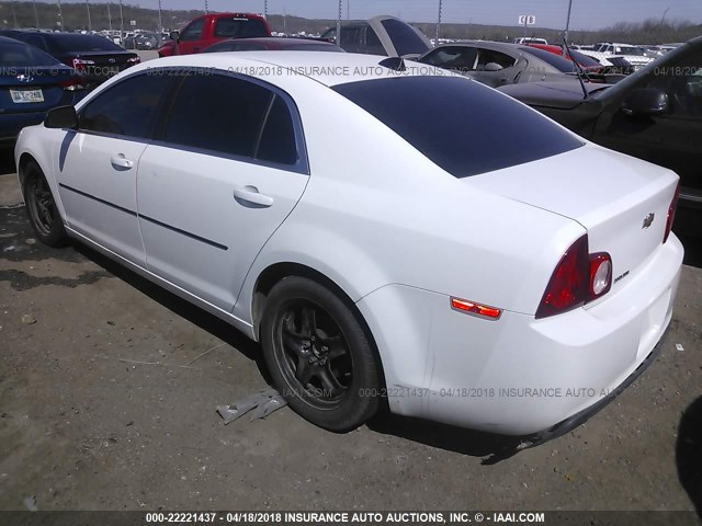 1G1ZA5E05CF388640 - 2012 CHEVROLET MALIBU LS 白色 照片 3