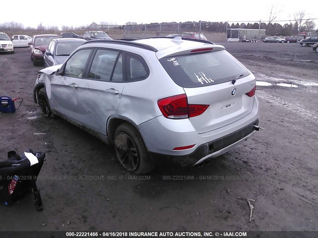 WBAVM5C56EVV92221 - 2014 BMW X1 XDRIVE35I SILVER photo 3