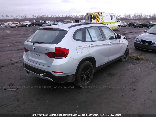 WBAVM5C56EVV92221 - 2014 BMW X1 XDRIVE35I SILVER photo 4