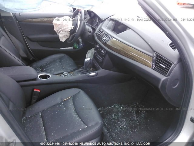 WBAVM5C56EVV92221 - 2014 BMW X1 XDRIVE35I SILVER photo 5
