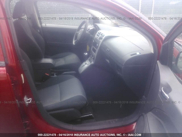 1B3HB48A49D214143 - 2009 DODGE CALIBER SXT MAROON photo 5