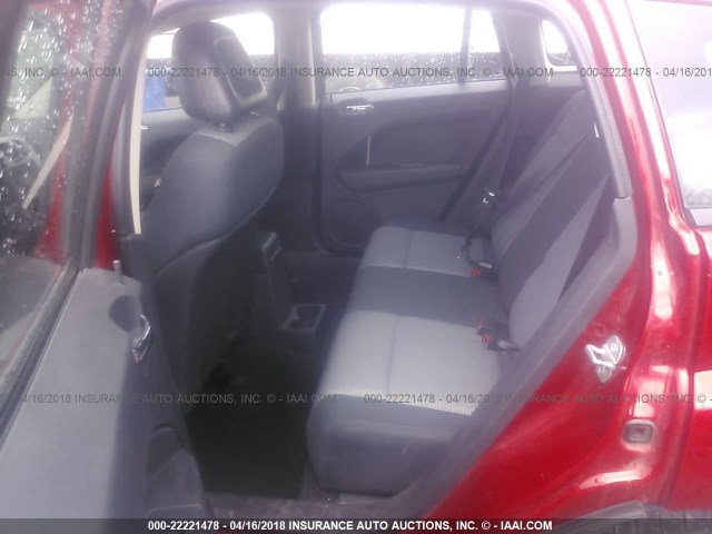 1B3HB48A49D214143 - 2009 DODGE CALIBER SXT MAROON photo 8