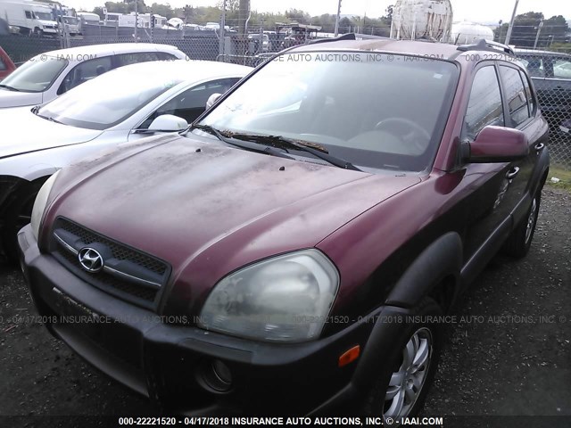 KM8JN12D96U340224 - 2006 HYUNDAI TUCSON GLS/LIMITED 勃艮第红 照片 2