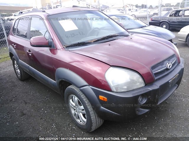 KM8JN12D96U340224 - 2006 HYUNDAI TUCSON GLS/LIMITED BURGUNDY photo 6