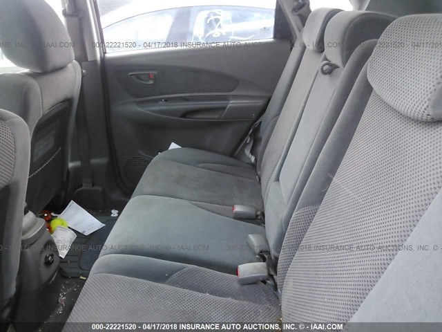 KM8JN12D96U340224 - 2006 HYUNDAI TUCSON GLS/LIMITED 勃艮第红 照片 8