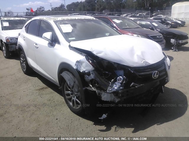 JTJBJRBZ6G2048345 - 2016 LEXUS NX 300H WHITE photo 1