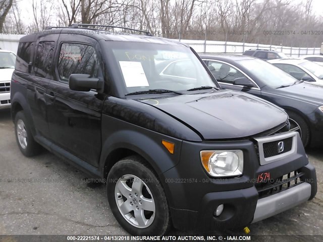 5J6YH28655L017862 - 2005 HONDA ELEMENT EX BLACK photo 1