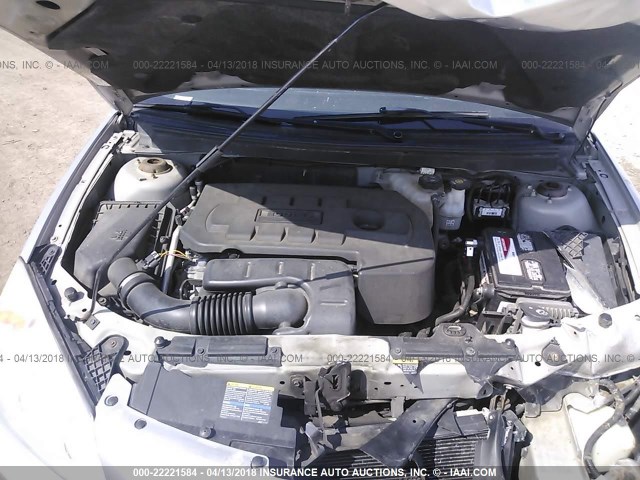 1G2ZF58B774209526 - 2007 PONTIAC G6 VALUE LEADER/BASE SILVER photo 10