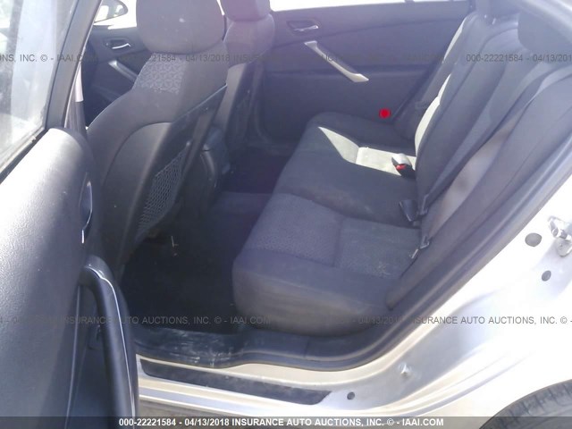 1G2ZF58B774209526 - 2007 PONTIAC G6 VALUE LEADER/BASE SILVER photo 8