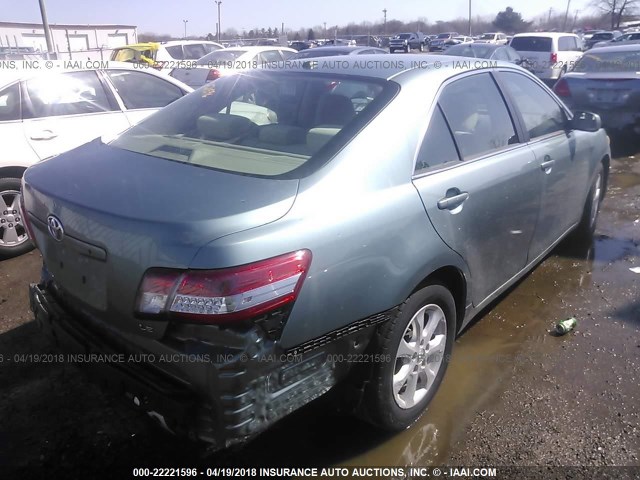 4T1BF3EK0BU700692 - 2011 TOYOTA CAMRY SE/LE/XLE GREEN photo 4