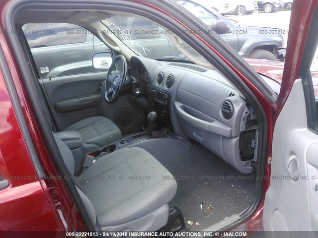 1J4GL48K97W537812 - 2007 JEEP LIBERTY SPORT Qırmızı foto 5