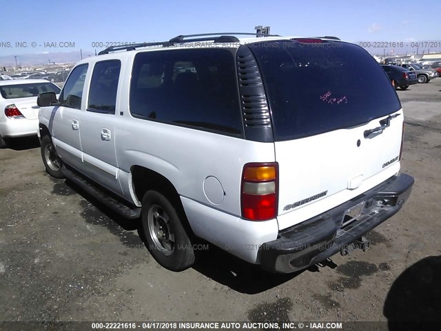 3GNEC16ZX3G133428 - 2003 CHEVROLET SUBURBAN C1500 WHITE photo 3