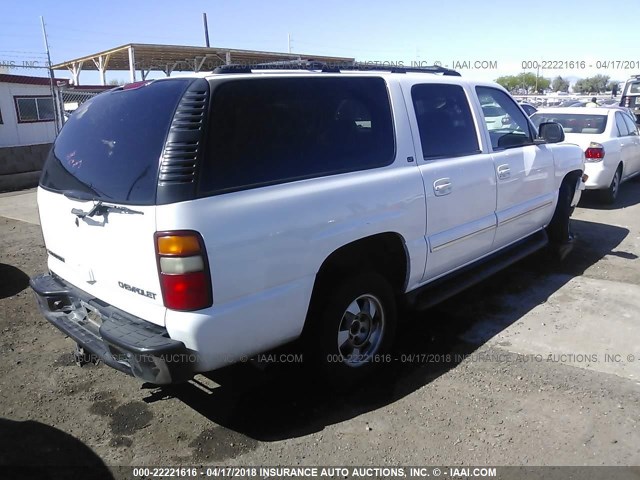 3GNEC16ZX3G133428 - 2003 CHEVROLET SUBURBAN C1500 WHITE photo 4