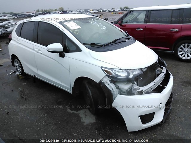 3HGGK5H53FM758914 - 2015 HONDA FIT LX WHITE photo 1