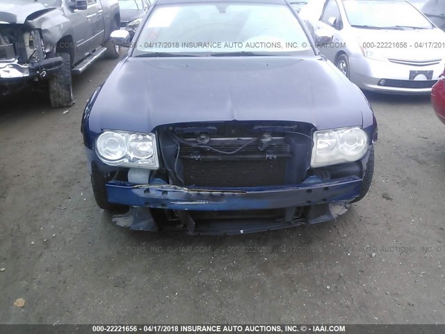 2C3KA63H46H112268 - 2006 CHRYSLER 300C BLUE photo 6