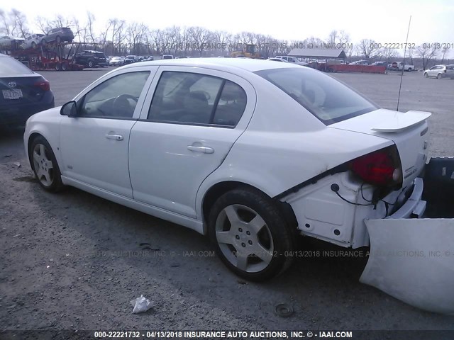 1G1AM55B167685201 - 2006 CHEVROLET COBALT SS WHITE photo 3