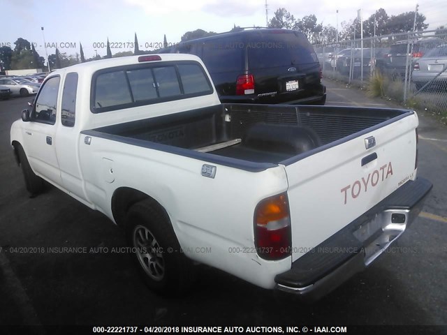 4TAVL52N4VZ247619 - 1997 TOYOTA TACOMA XTRACAB WHITE photo 3