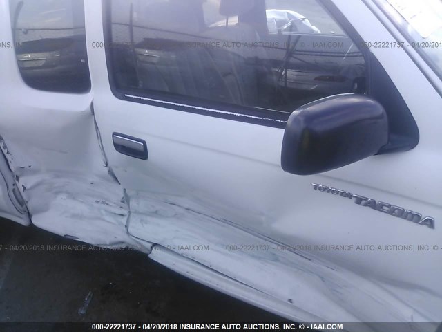 4TAVL52N4VZ247619 - 1997 TOYOTA TACOMA XTRACAB WHITE photo 6