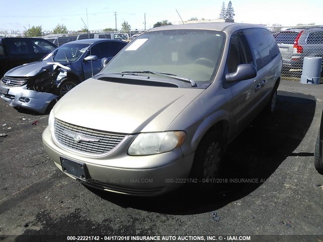 2C4GP24383R252745 - 2003 CHRYSLER TOWN & COUNTRY  GOLD photo 2