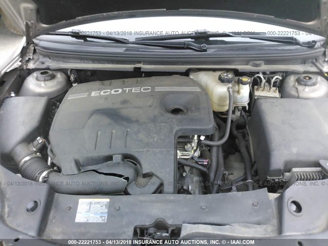 1G1ZG57B18F192022 - 2008 CHEVROLET MALIBU LS TAN photo 10