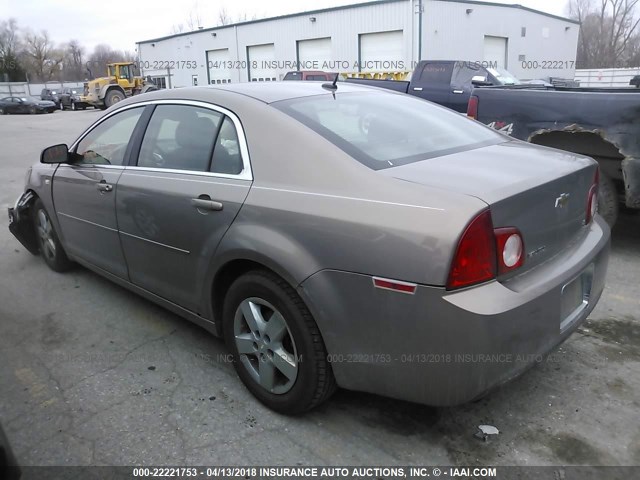 1G1ZG57B18F192022 - 2008 CHEVROLET MALIBU LS TAN photo 3