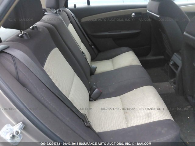 1G1ZG57B18F192022 - 2008 CHEVROLET MALIBU LS TAN photo 8