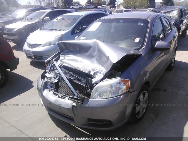 KL1TD5DE3AB088818 - 2010 CHEVROLET AVEO LS/LT 灰色 照片 2