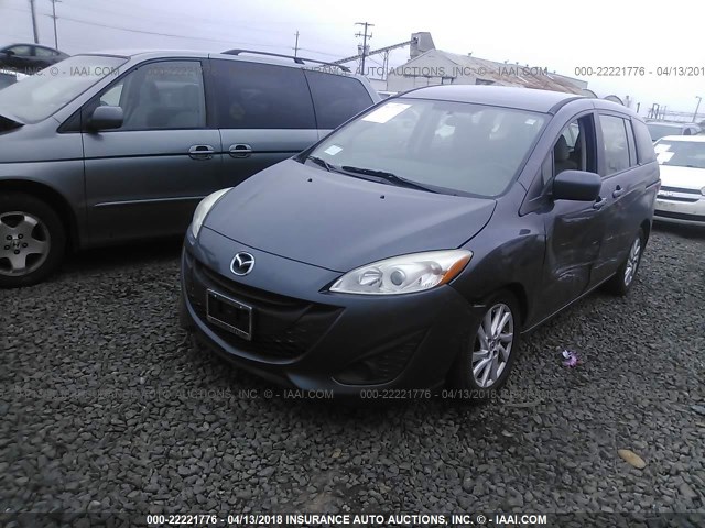 JM1CW2BL4C0127675 - 2012 MAZDA 5 BLUE photo 2