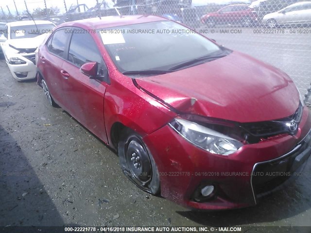 2T1BURHE4EC018208 - 2014 TOYOTA COROLLA L/LE/LE PLS/PRM/S/S PLS RED photo 6