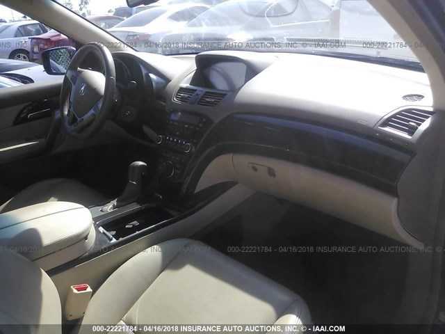 2HNYD2H49DH523331 - 2013 ACURA MDX TECHNOLOGY PURPLE photo 5