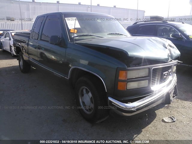 2GTEC19M8V1513484 - 1997 GMC SIERRA C1500 GREEN photo 1