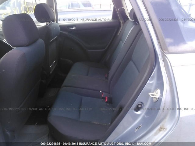 2T1KR30E55C506061 - 2005 TOYOTA COROLLA MATRIX XR BLUE photo 8